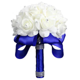 Wedding Fake Flowers Bridal Bouquets Bridesmaid Rose Centerpiece Bride Hydrangea Artificial White Lily of the Valley Supplies