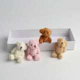 10Pc/Set 6.0Cm Stuffed Teddy Bear DIY Mini Joint Plush Bears Wedding Box Toy Doll Garment & Hair Accessories