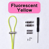 1Pair Elastic Buckle Shoelaces No Tie Shoelaces Metal Lock Button Shoelace Kids Adult Quick Lazy Sneakers Shoes Lace Shoestrings