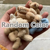 10Pc/Set 6.0Cm Stuffed Teddy Bear DIY Mini Joint Plush Bears Wedding Box Toy Doll Garment & Hair Accessories