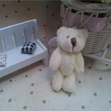 25Pcs/Lot Mini Teddy Bear Stuffed Plush Toys 8Cm Small Bear Stuffed Toys Pelucia Pendant Kids Birthday Gift Party Decor 083