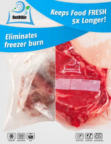 100 Vacuum Sealer Bags: Pint Size (6" X 10") by  Works with Foodsaver & Other Machines - 33% Thicker BPA Free, Commercial Grade, 6 X 10 Inches
