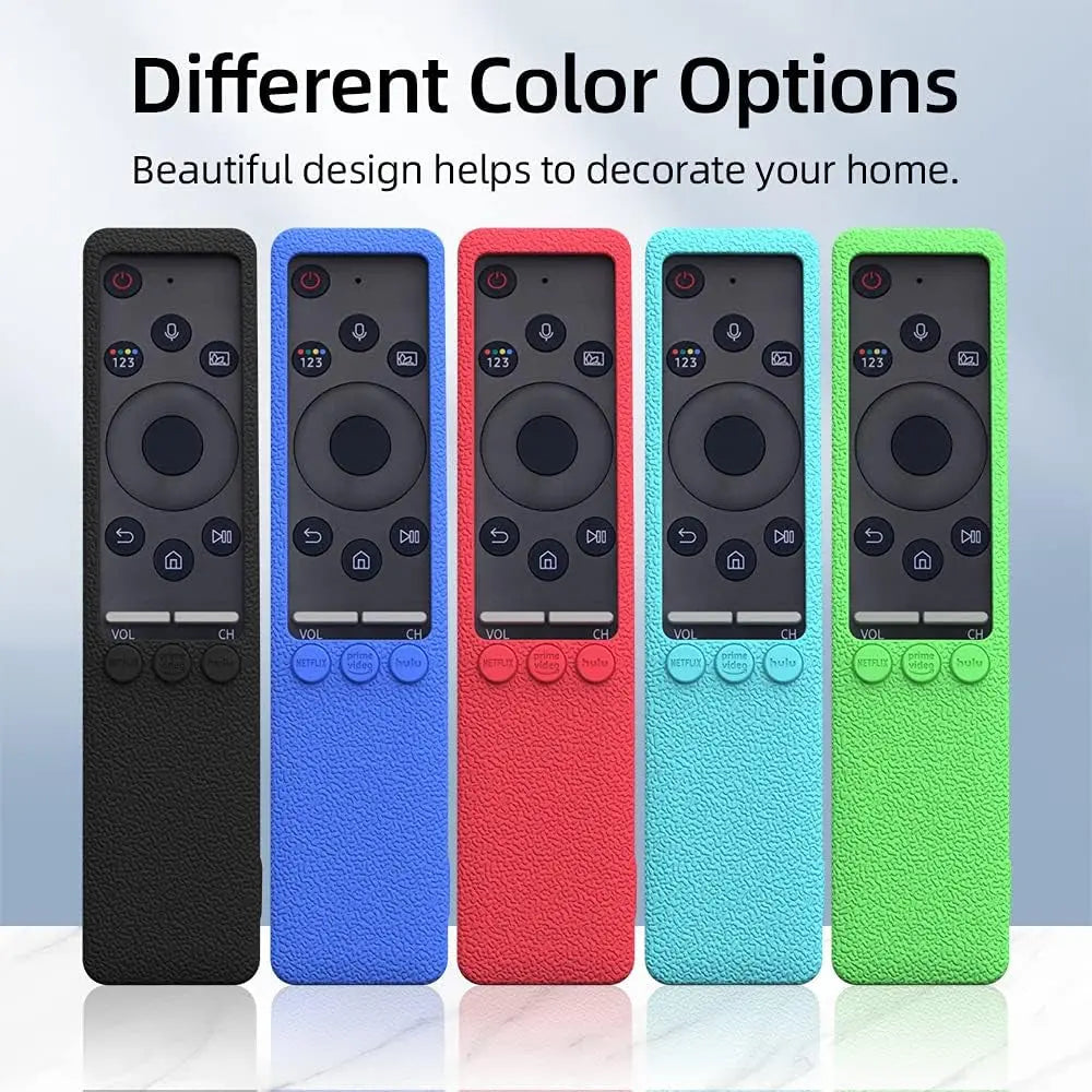 SIKAI Silicone Protective Case for Samsung BN59-01312A Smart TV Remote Shockproof Skin-Friendly Anti-Slip Battery Cover for Samsung QLED 8K TV Oneremote Anti-Lost with Remote Loop (B-Blue)