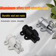 1 Pcs Aluminum Alloy White/Gray Window Gate Security Pull Ring Spring Bounce Door Bolt Automatic Latch Lock Black Grey Window