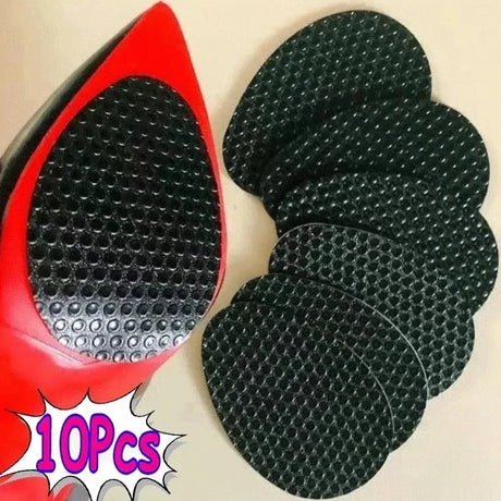 2/10Pcs Wear-Resistant Non-Slip Shoes Mat Self-Adhesive Forefoot High Heels Sticker High Heel Sole Protector Rubber Pads Cushion