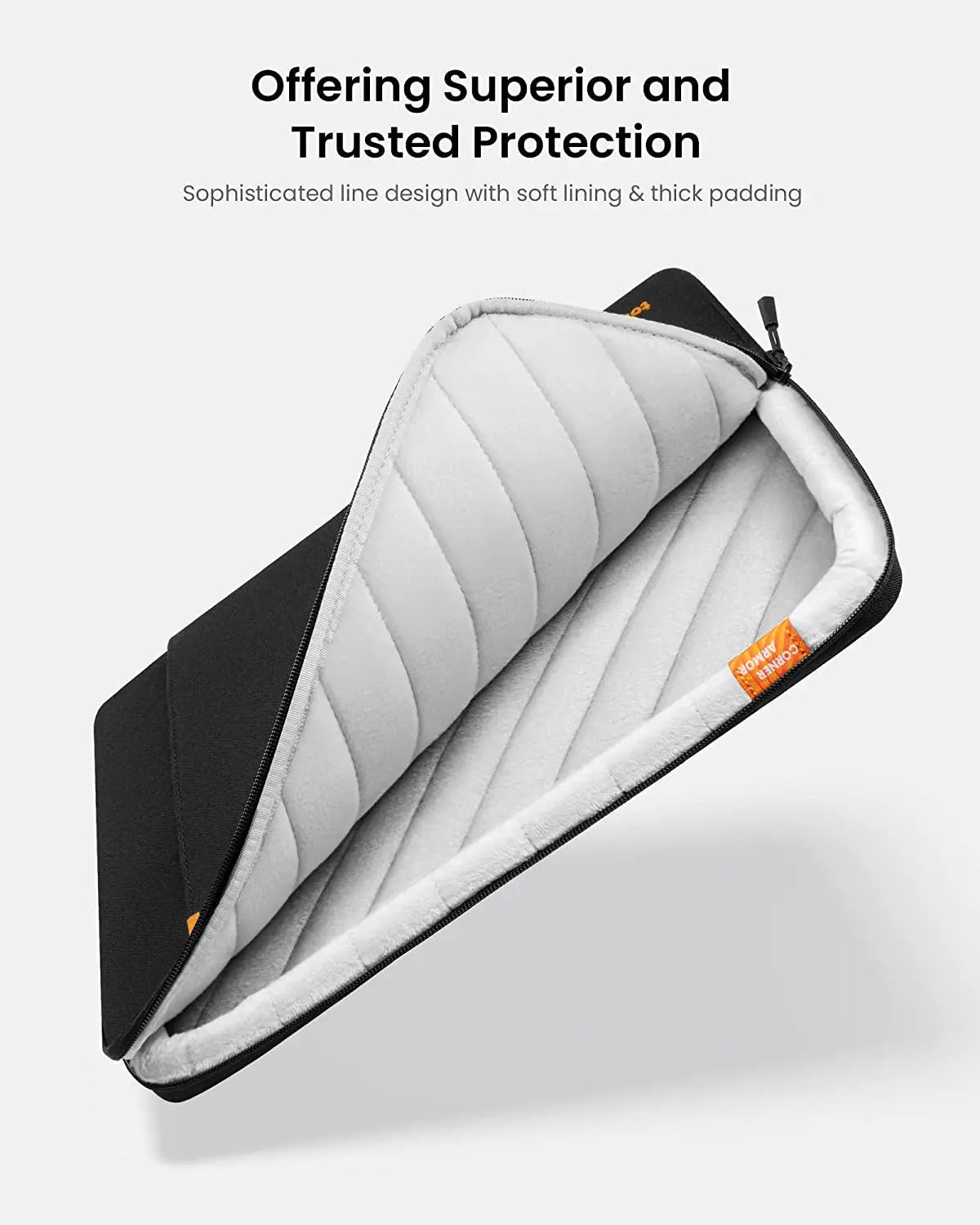 360° Protective Laptop Sleeve for 16-Inch New Macbook Pro M3/M2/M1 Pro/Max A2991 A2780 A2485 A2141 2023-2019, Shockproof, Water-Resistant Ultrabook Macbook Bag Case with Accessory Pocket, Black