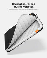 360° Protective Laptop Sleeve for 16-Inch New Macbook Pro M3/M2/M1 Pro/Max A2991 A2780 A2485 A2141 2023-2019, Shockproof, Water-Resistant Ultrabook Macbook Bag Case with Accessory Pocket, Black