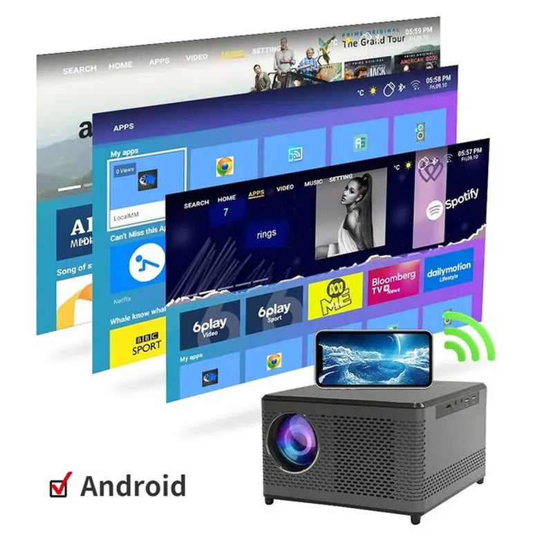 2022 Newest K3 Ultra Full HD 4K Home Projector Bluetooth Speaker Function Projector Home Theater
