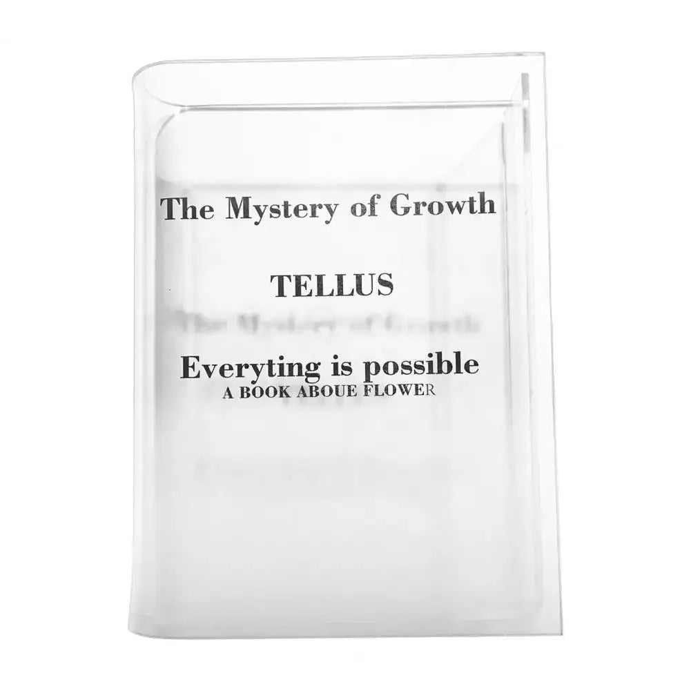 Book Vase Transparent Letter Print Book Shape Flower Arrangement Ins Style Gradient Color Household Home Supplies Room Decor