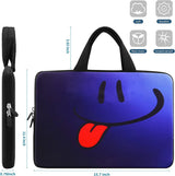 Smile 14 15 15.4 15.6 Inch Laptop Handle Bag Computer Protect Case Pouch Holder Notebook Sleeve Neoprene Cover Soft Carring Travel Case for Dell Lenovo Toshiba HP Chromebook ASUS Acer ICB-05