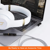 Stereo Jack Extension Cable Headphone Extension Cable 15FT 3.5Mm Male to Female Aux Extension Cable for Phones, Headphones, Speakers, Tablets, Pcs, MP3 Players and More, 4.5M