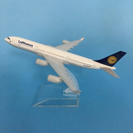 16Cm Lufthansa Airbus A340 Plane Model Airplane Model Airbus Aircraft Model 1:400 Diecast Metal Airplanes Plane Toy