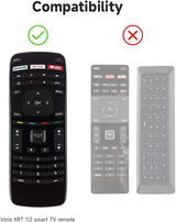 Remote Case for Vizio XRT112 / XRV4TV Smart TV Remote Skin-Friendly Silicone Cover for Vizio XRT112 / XRV4TV Remote Control Shockproof Anti-Lost with Remote Loop (Glow in Dark Green)