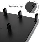 Plastic PC, Laptop Imac, Monitor Stand with Three Drawer Desk Organizer, Silver