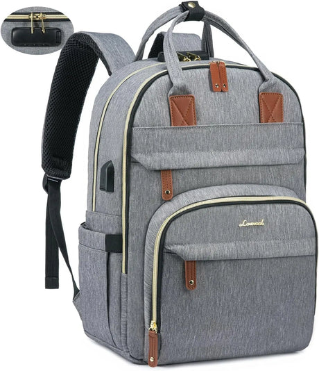 Unisex Anti-Theft 15.6” Laptop Backpack with Lock - for Travel, Business, College, and Outdoor
