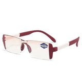 Bifocal Reading Glasses Fashion Presbyopic Glasses Far and near Glasses +1.0 to +4.0 Anti-Blue Light Mens Glasses Transparent