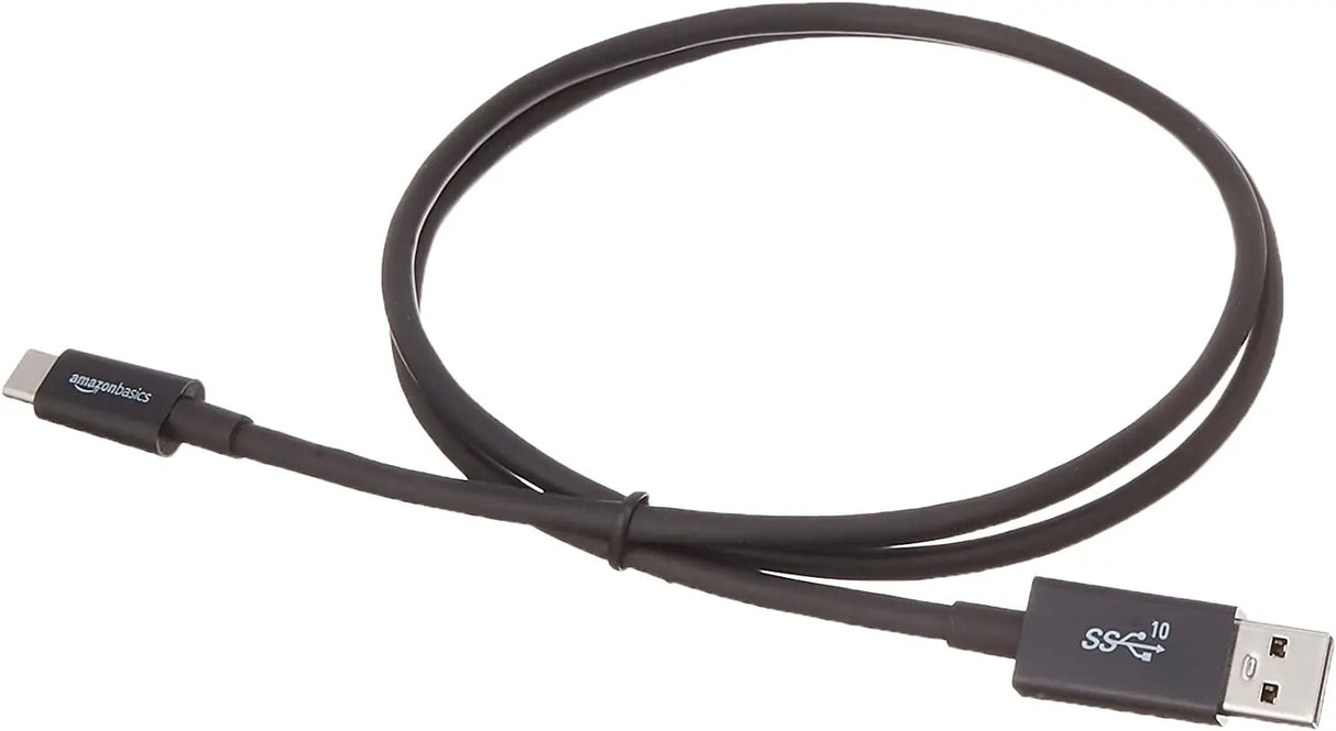USB-C to USB-A 3.1 Gen 2 Adapter Charger Cable, Fast Charger, 10Gbps High-Speed, USB-IF Certified, for Apple Iphone 15, Ipad, Samsung Galaxy, Tablets, Laptops, 3 Foot, Black