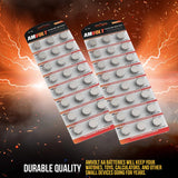 - Pack of 24 LR44 Batteries AG13 SR44 357 303 Premium Alkaline Non Rechargeable Button Battery, 1.5 Volt Small Batteries for Watches Clocks & Electronic Devices