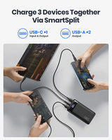 Portable Charger, 22.5W 20000Mah USB C in & Out Power Bank Fast Charging, PD 3.0+QC 4.0 LED Display Phone Battery Pack Compatible with Iphone 15 14 13 12 Pro Samsung S21 Google Ipad Tablet, Etc.
