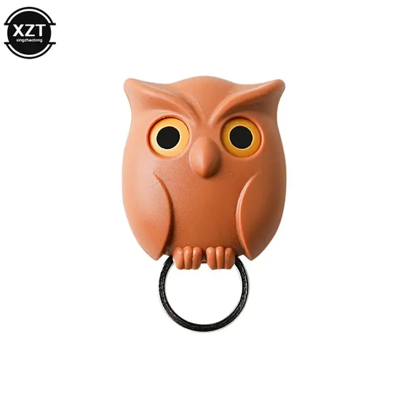 1 PCS Owl Night Wall Magnetic Key Holder Magnets Hold Keychain Owl Key Hook up Will Open Eyes Home Decoration