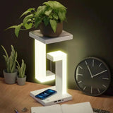 Creative Smartphone Wireless Charging Suspension Table Lamp Balance Lamp Floating for Home Bedroom