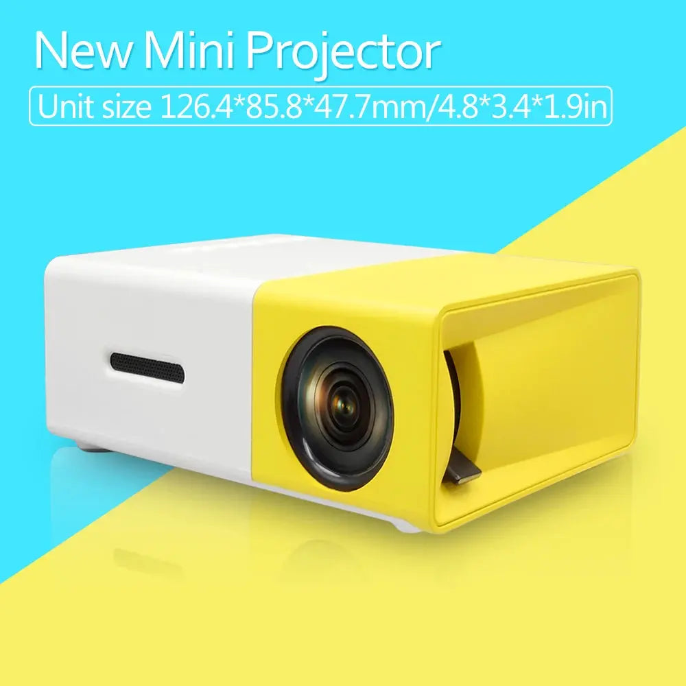 AAO YG300 Portable LED Mini Projector 800 Lumens Audio USB Speaker YG-300 YG300 Pro Child Beamer Home Theater Game Video Player