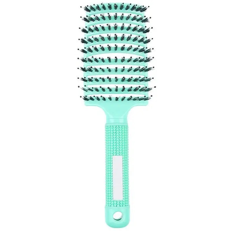 Women Hair Scalp Massage Comb Bristle Nylon Hairbrush Wet Curly Detangle Hair Brush for Salon Barber Hairdressing Styling Tools
