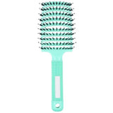 Women Hair Scalp Massage Comb Bristle Nylon Hairbrush Wet Curly Detangle Hair Brush for Salon Barber Hairdressing Styling Tools