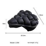 Bicycle Saddle 3D Soft Bike Seat Cover MTB Mountain Bike Thickene Inflatable Air Pad Cycling Breathable Cushion 3 Colors