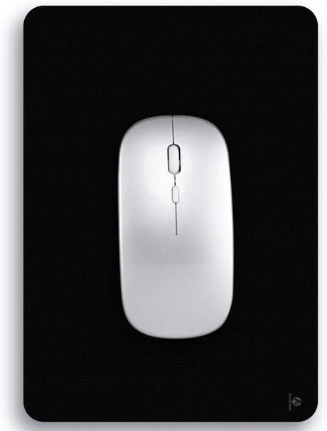 Small Mouse Pad 6 X 8 Inch, Mini Mouse Pad Thick for Laptop Wireless Mouse Home Office Travel, Portable & Washable (Black)