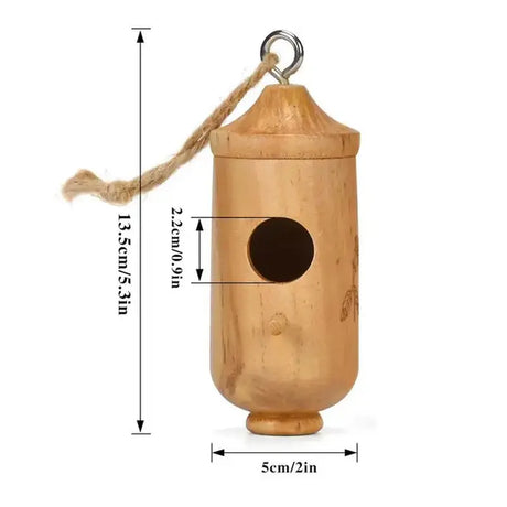 Wooden Hummingbird House Wild Bird Tree Hanging Feeder for Outdoor Garden Yard Decoration Swallow Sparrow Nesting Supplies