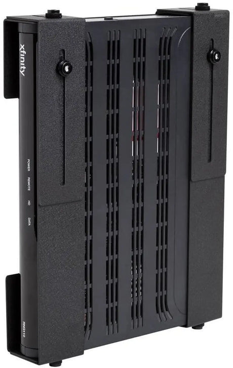 Uni-M Wall Mount - Patented in 2015, American Company - Steel Adjustable Medium Device Mount - Cable Box Wall Mount, Console Wall Mount, DVD Player Mount - behind TV Cable Box Mount