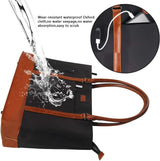 Woman Laptop Tote Bag,Usb Teacher Bag Large Work Bag Purse Fits 17.3 in Laptop,Lightweight Waterproof Computer Shoulder/Messenger Bag(Ablack)