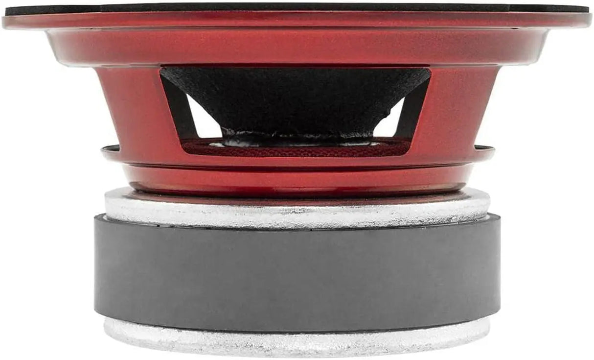 PRO-X5.4BM Loudspeaker - 5.25", Midrange, Red Aluminum Bullet, 300W Max, 150W RMS, 4 Ohms - Premium Quality Audio Door Speakers for Car or Truck Stereo Sound System (1 Speaker)
