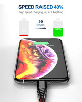 3Pack 1Ft Iphone Charger Cable Short, [Apple Mfi Certified] Lightning Cables 1 Foot, Nylon Braided 1 Feet Iphone USB Charging Cord for Apple Iphone 14 Pro Max/13 Pro/12 Mini/11/X/Xs/Xr/Xs Max/8/7/6/5