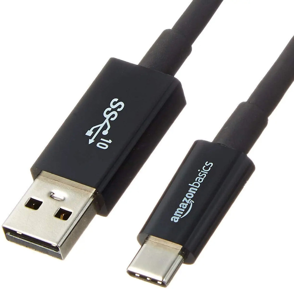 USB-C to USB-A 3.1 Gen 2 Adapter Charger Cable, Fast Charger, 10Gbps High-Speed, USB-IF Certified, for Apple Iphone 15, Ipad, Samsung Galaxy, Tablets, Laptops, 3 Foot, Black