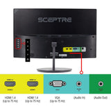 27" Curved 75Hz LED Monitor HDMI VGA Build-In Speakers, Edge-Less Metal Black 2019 (C275W-1920RN)