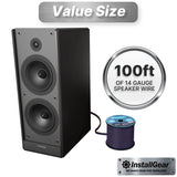 14 Gauge Speaker Wire 100 Ft Cable, 14 AWG Speaker Wire Cable, True Spec Soft Touch Cables | Great Use for Car Audio Speaker Wire, Stereos, Home Theater Speakers, Surround Sound