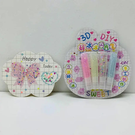 3D Magic Popcorn Pens Puffy Paint Bubble Pen for Greeting Birthday Cards Kids Children 3D Art Pens Kids Gifts School Stationery