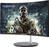 Curved 24-Inch Gaming Monitor 1080P R1500 98% Srgb HDMI X2 VGA Build-In Speakers, VESA Wall Mount Machine Black (C248W-1920RN Series)