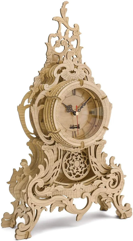3D Wooden Pendulum Clock Puzzles for Adults-Baroque Clock Model Kits,Large Size