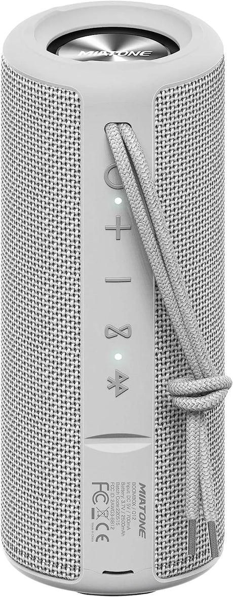 Portable Bluetooth Wireless Speaker Waterproof Shower Speaker for Men Women Valentines Gifts - Grey