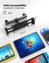 Car Tablet Headrest Holder - Car Back Seat Headrest Tablet Mount Stand for Kids, Road Trip Essentials, Compatible with Ipad Pro Air Mini, Galaxy Tab, Other 5.5 to 8.6" Wide Devices, Black