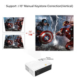 YG625 Projector LED LCD Native 1080P 7000 Lumens Support Bluetooth Full HD USB Video 4K Beamer for Home Cinema Theater