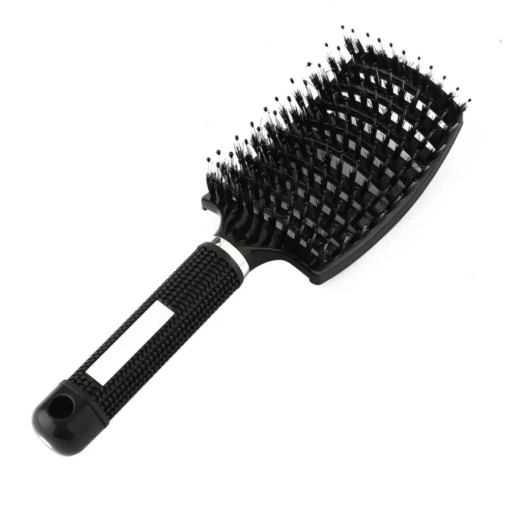 Women Hair Scalp Massage Comb Bristle Nylon Hairbrush Wet Curly Detangle Hair Brush for Salon Barber Hairdressing Styling Tools