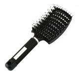 Women Hair Scalp Massage Comb Bristle Nylon Hairbrush Wet Curly Detangle Hair Brush for Salon Barber Hairdressing Styling Tools
