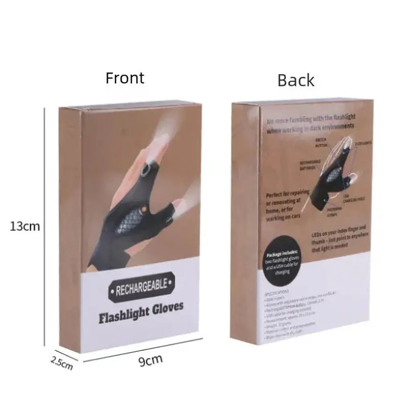 19311846652 Led Fishing Light Glowing Glove Repair Illumination Finger Lamp Winter Outdoor Night Fishing Half Finger Glove