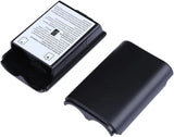 2X Black Battery Pack Cover Shell Case Kit for Xbox 360 Wireless Controller (Black)