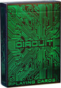 Circuit Neon Green Playing Cards with Free Card Game Ebook, Creative Deck of Cards, Premium Card Deck, Cool Poker Cards, Unique Bright Colors for Kids & Adults, Computer Themed, Black Playing Cards