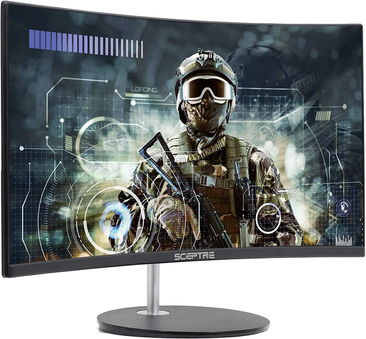 Curved 24-Inch Gaming Monitor 1080P R1500 98% Srgb HDMI X2 VGA Build-In Speakers, VESA Wall Mount Machine Black (C248W-1920RN Series)